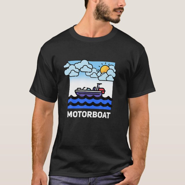 Camiseta Embarcação motorizada (Frente)