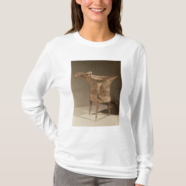 Camiseta embarcação Três-equipada com pernas do "chueh" (Frente)