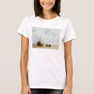 Camiseta Embarcações encalhadas e um vagão perto de