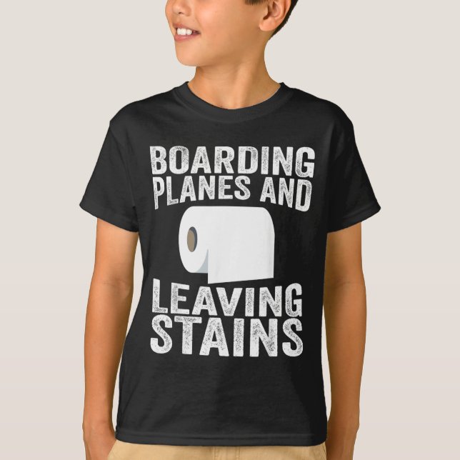 Camiseta Embarcando em Aviões e Deixando Manchas (Frente)