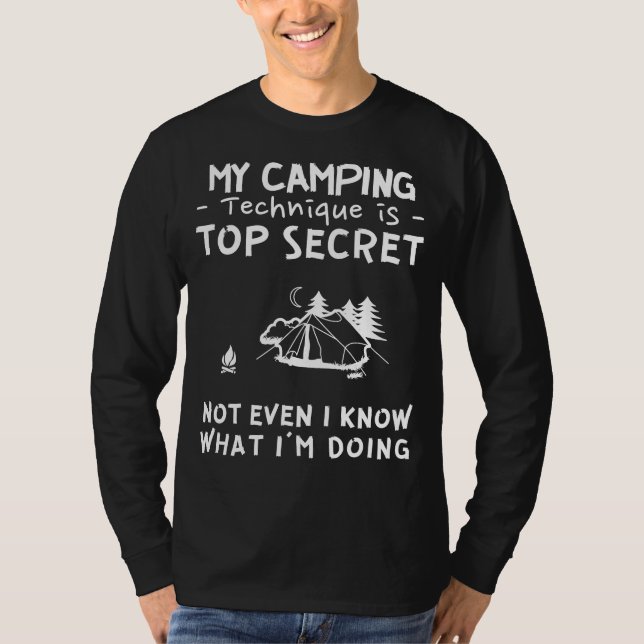 Camiseta Embark on a Mystery Adventure with My Camping Skil (Frente)