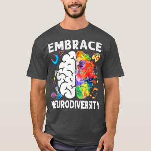Camiseta Embarque a neurodiversidade cerebral Embarque ADHD