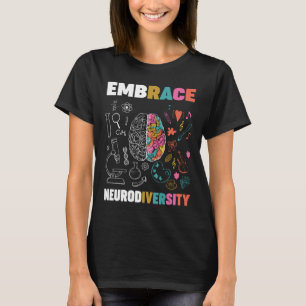 Camiseta Embarque a neurodiversidade cerebral Embarque Adhd