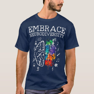 Camiseta Embarque a neurodiversidade cerebral Embarque ADHD