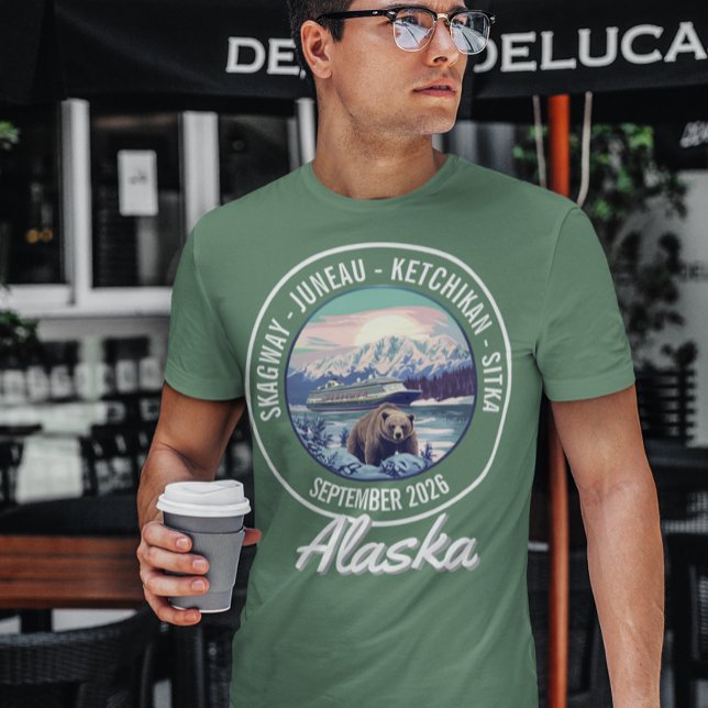 Camiseta Embarque de Naves de Cruise do Alaska (Criador carregado)