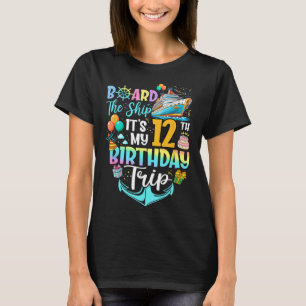 Camiseta Embarque No Navio É Minha Viagem De 12 Anos De Ida