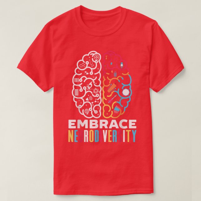Camiseta Embarque o Design de Neurodiversidade para integra (Frente do Design)
