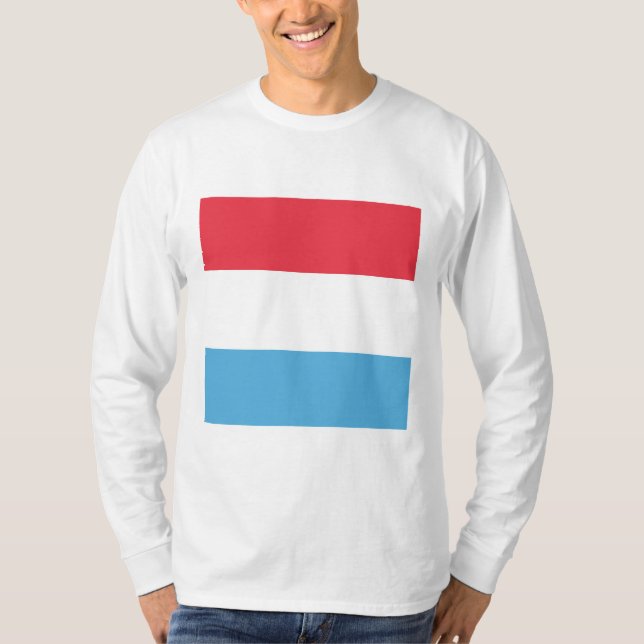 Camiseta Emblem com bandeira do Luxemburgo (Frente)