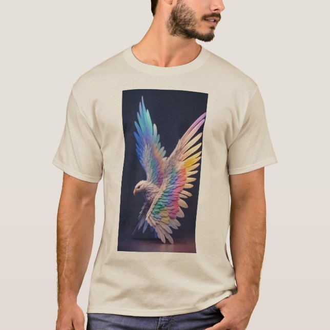 Camiseta Emblem de águia cristal frio. (Frente)