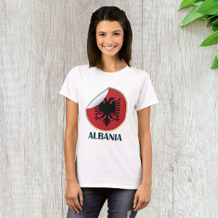 Camiseta Emblem de águia de dupla cabeça na Albânia
