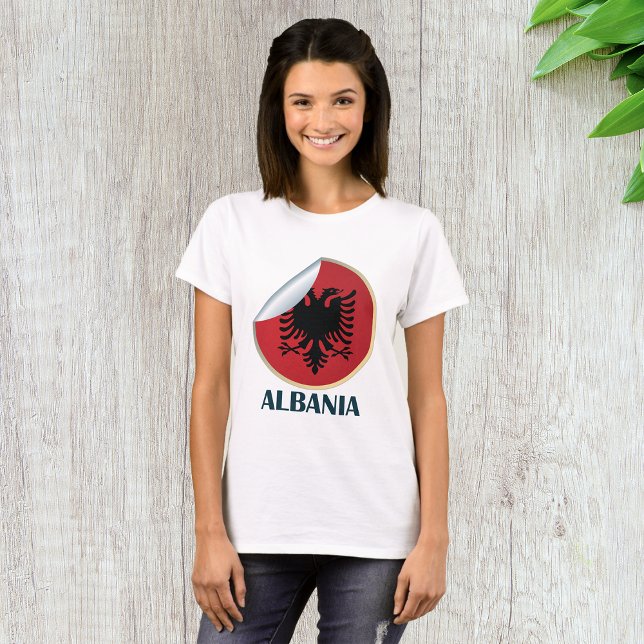 Camiseta Emblem de águia de dupla cabeça na Albânia (Criador carregado)