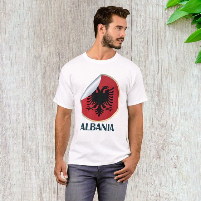 Camiseta Emblem de águia de dupla cabeça na Albânia (Criador carregado)