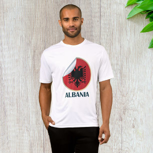 Camiseta Emblem de águia de dupla cabeça na Albânia