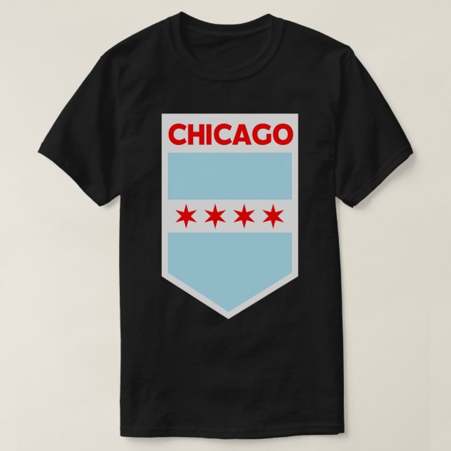 Camiseta Emblem de Sinalizador de Chicago (Frente do Design)