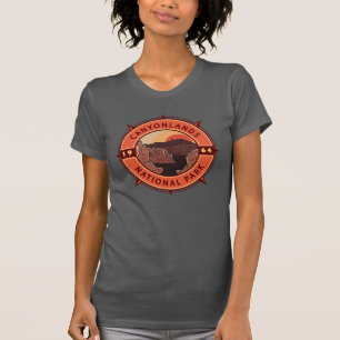 Camiseta Emblem Retro Compass do Parque Nacional de Canyonl