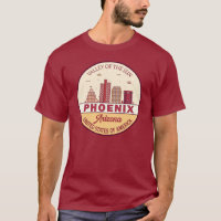 Emblem Skyline da Cidade de Phoenix Arizona
