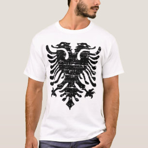 Camiseta Emblema albanês da águia