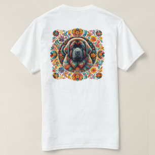 Camiseta emblema boho de terra nova