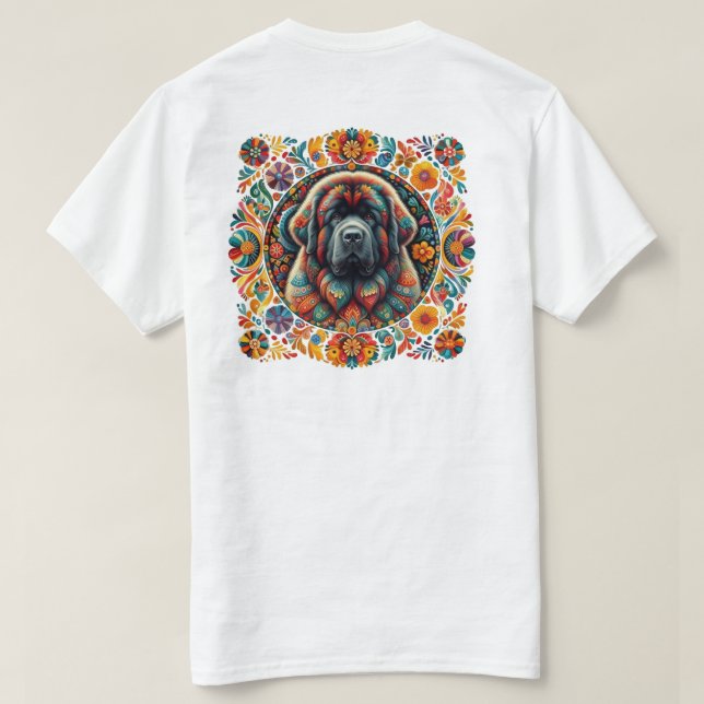 Camiseta emblema boho de terra nova (Verso do Design)