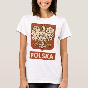 Camiseta Emblema da Águia Polonesa Polska