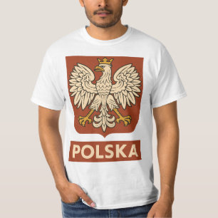 Camiseta Emblema da Águia Polonesa Polska