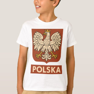 Camiseta Emblema da Águia Polonesa Polska