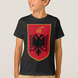 Camiseta emblema da albânia