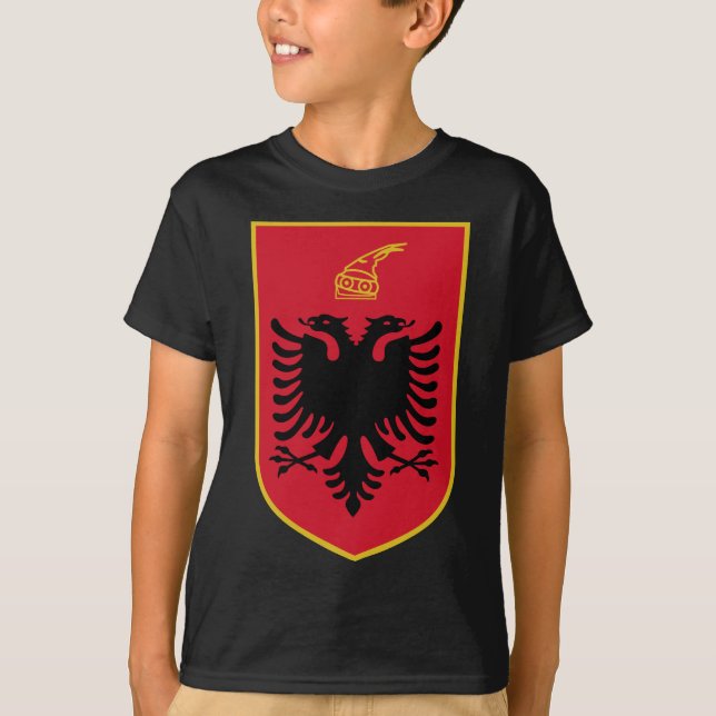 Camiseta emblema da albânia (Frente)