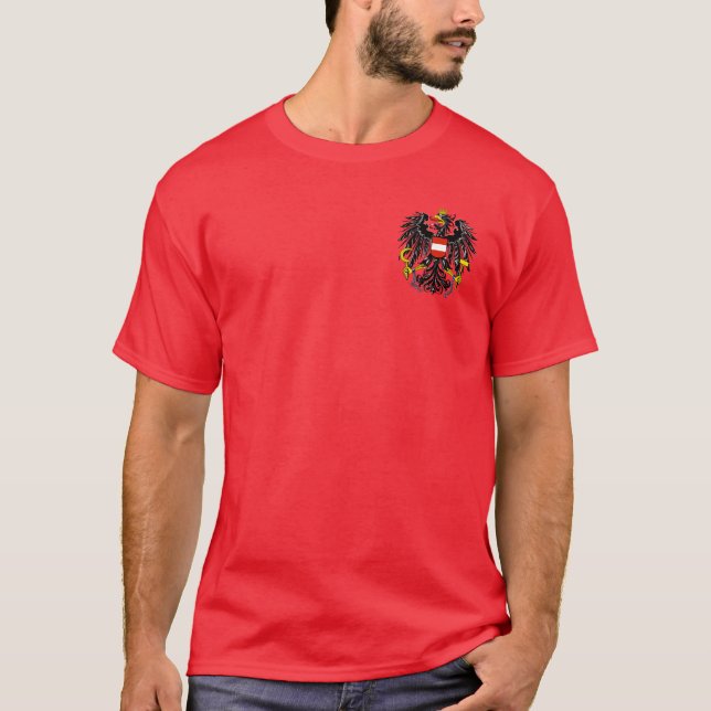 Camiseta emblema da áustria (Frente)