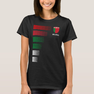 Camiseta Emblema da Bandeira da Bielorrússia Patriótico Org