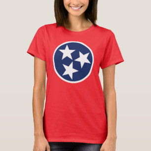 Camiseta Emblema da bandeira de Tennessee