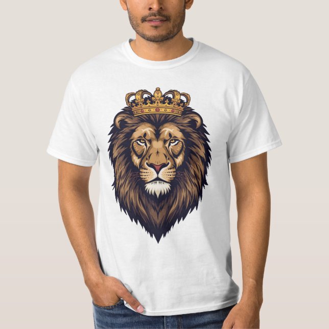 Camiseta Emblema da Coroa do Leão Real (Frente)