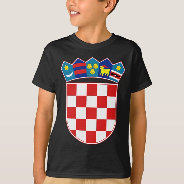 Camiseta emblema da croácia (Frente)