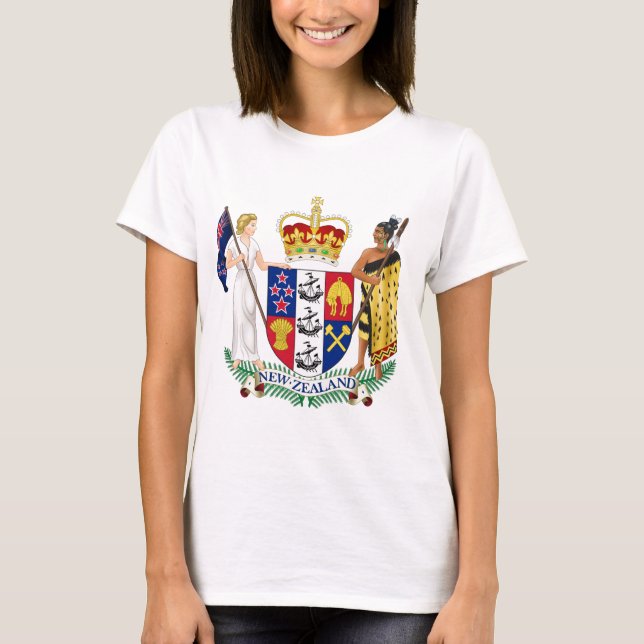 Camiseta emblema da nova zelândia (Frente)