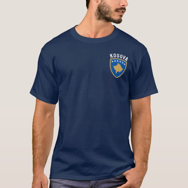 Camiseta Emblema da República do Kosovo (Frente)