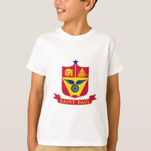 Camiseta Emblema da Rua Paul, Minnesota T-Shirt