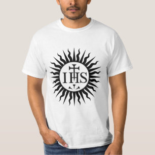 Camiseta Emblema da Sociedade de Jesus Monograma