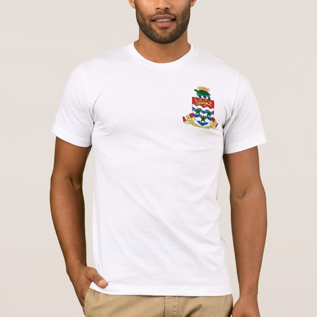 Camiseta emblema das ilhas cayman (Frente)