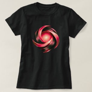Camiseta Emblema de Arco Interlaçado Gráfico Luxo Moderno
