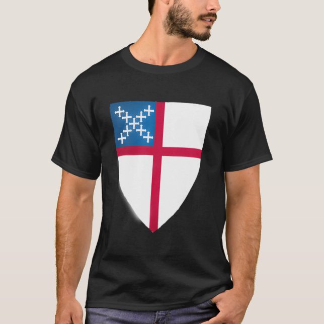 Camiseta Emblema de blindagem episcopal (Frente)