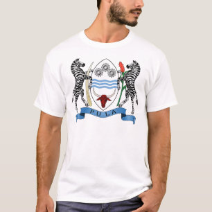Camiseta emblema de botswana