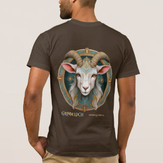 Camiseta Emblema de Cabra Grimmloch RPG de Fantasia