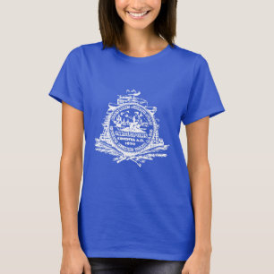 Camiseta Emblema de Charleston, T-Shirt da Carolina do Sul