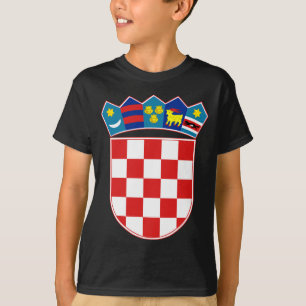 Camiseta emblema de croatia