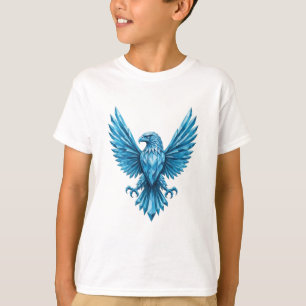 Camiseta Emblema de Crystal Eagle - Símbolo da Liberdade e