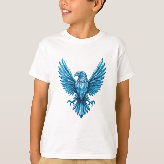 Camiseta Emblema de Crystal Eagle - Símbolo da Liberdade e  (Frente)