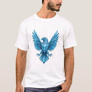 Camiseta Emblema de Crystal Eagle - Símbolo da Liberdade e 