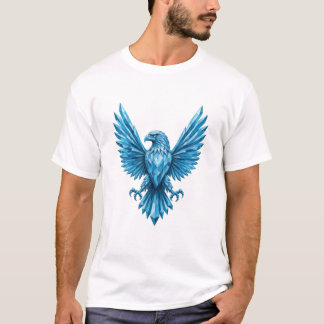 Camiseta Emblema de Crystal Eagle - Símbolo da Liberdade e 