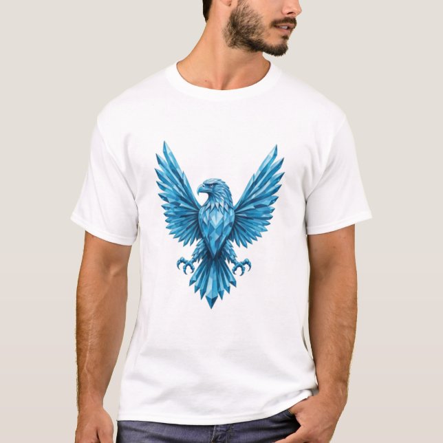 Camiseta Emblema de Crystal Eagle - Símbolo da Liberdade e  (Frente)