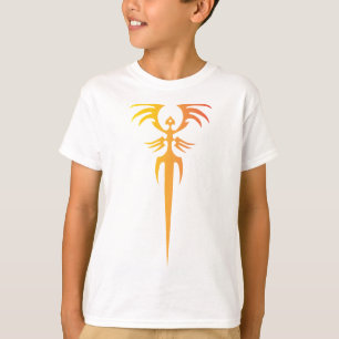 Camiseta Emblema de Fênix Tribal Escura – Símbolo Mitológic